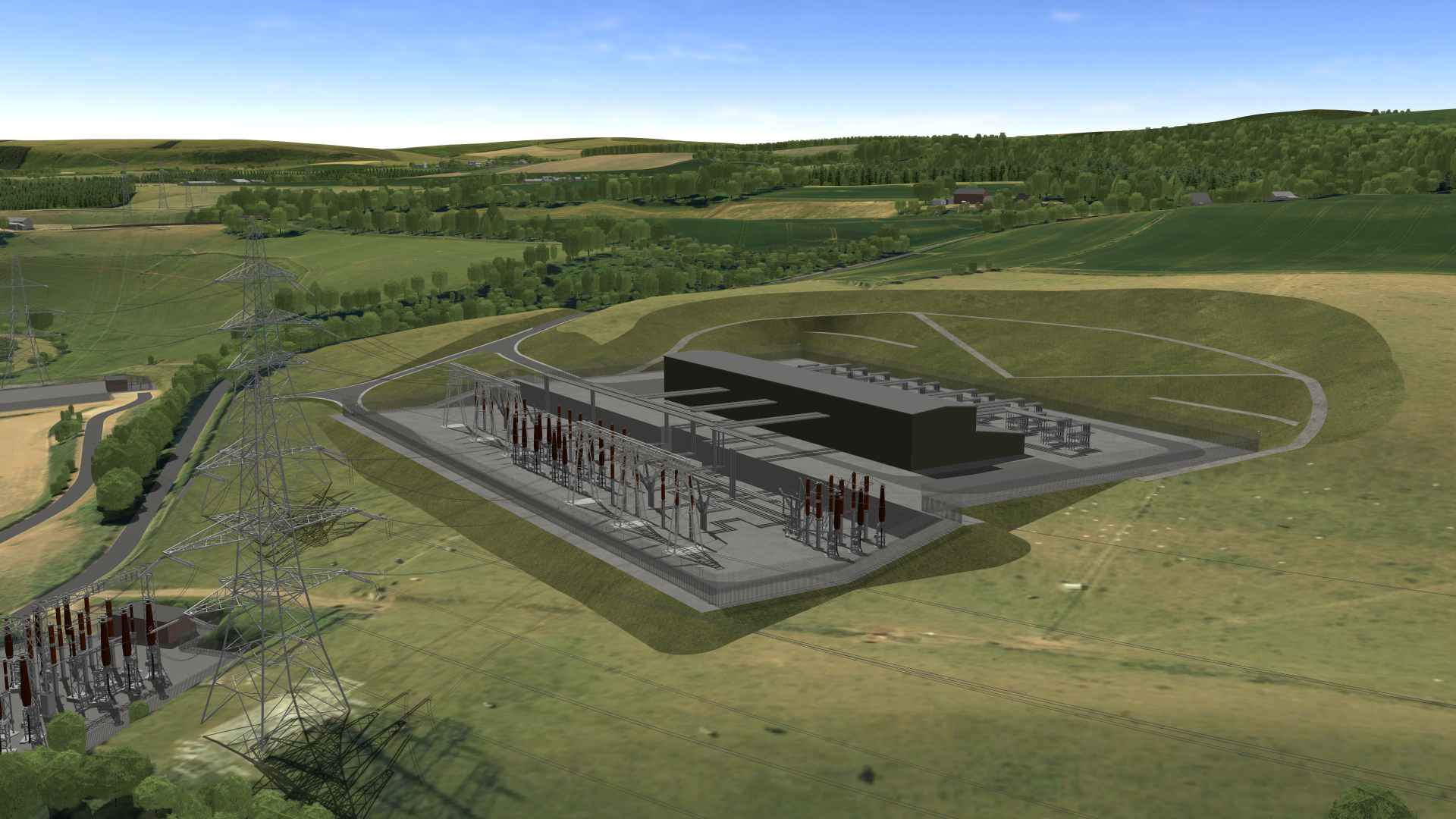 Branxston Substation After 3D Model