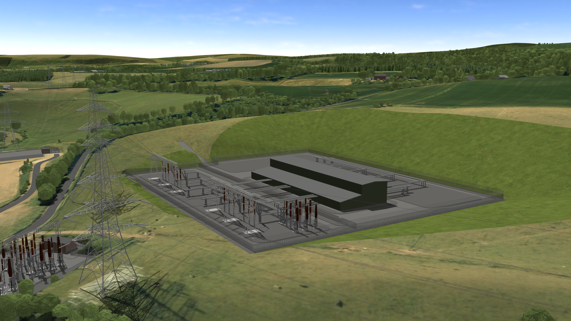 Branxston Substation Before 3D Model