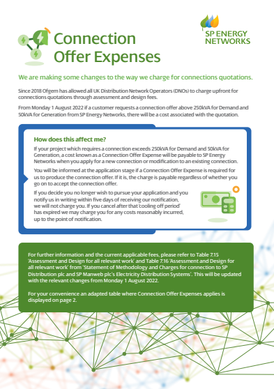 View the Connection Offer Expenses leaflet