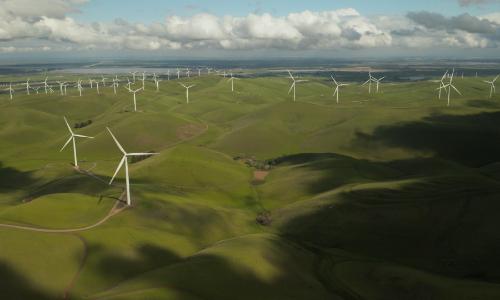 Photo of Wind Turbines on hillside