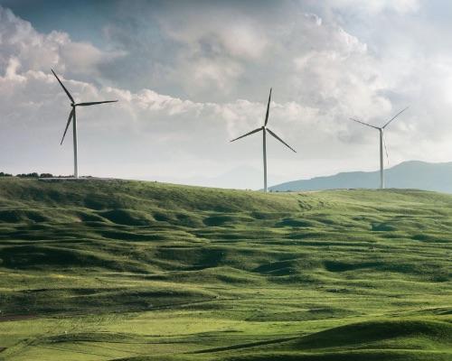 Decorative Photo of wind turbines